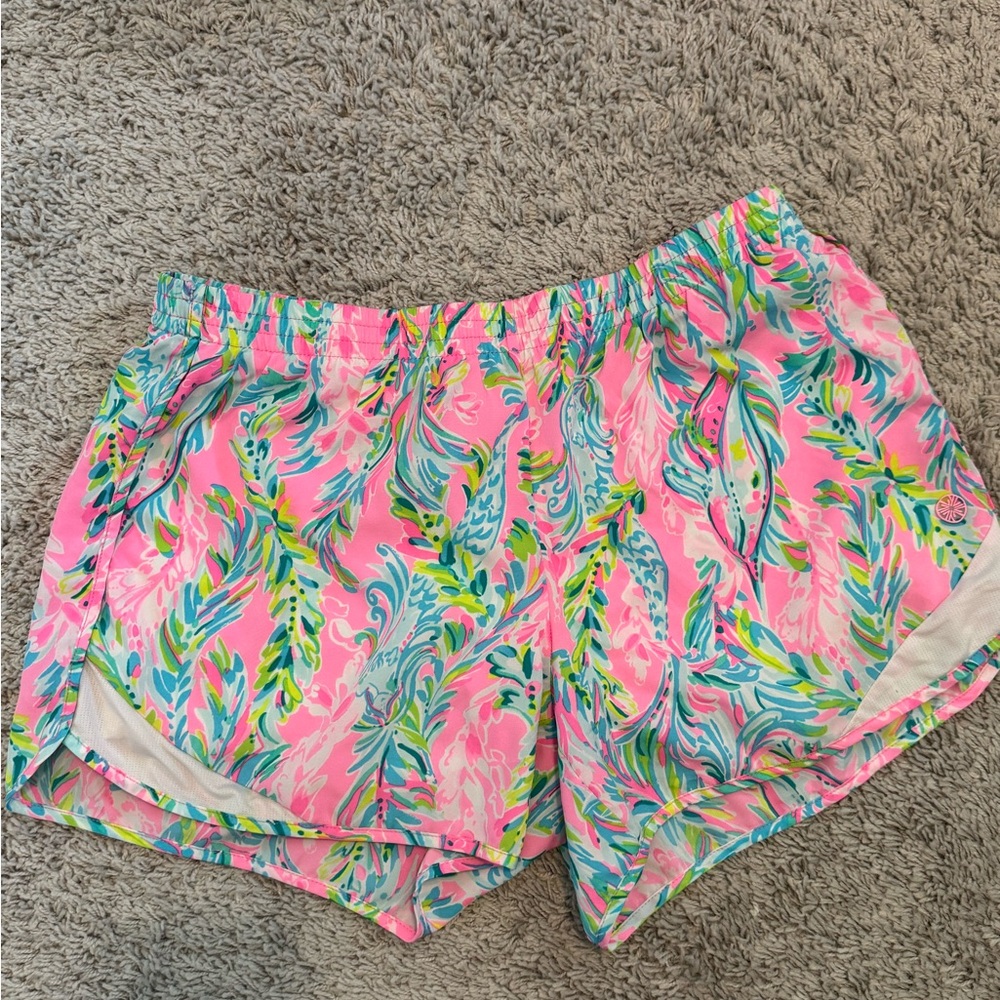 Lilly Pulitzer Pink & Blue & Green Luxletic Shorts